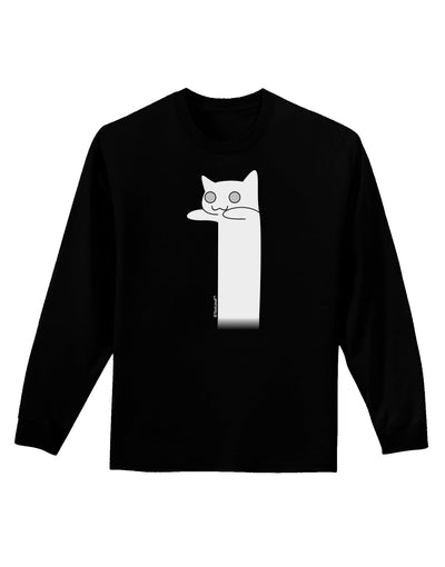 Longcat - Internet Humor Adult Long Sleeve Dark T-Shirt by TooLoud-TooLoud-Black-Small-Davson Sales