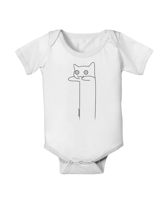 Longcat - Internet Humor Baby Romper Bodysuit by TooLoud-Baby Romper-TooLoud-White-06-Months-Davson Sales