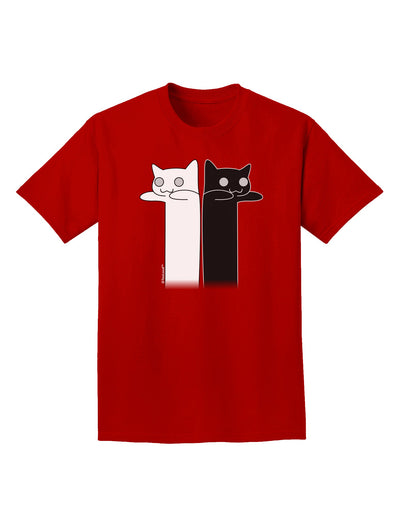 Longcat and Tacgnol - Internet Humor Adult Dark T-Shirt by TooLoud-Mens T-Shirt-TooLoud-Red-Small-Davson Sales