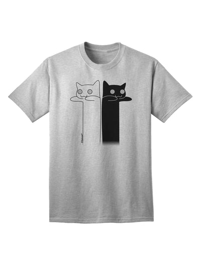 Longcat and Tacgnol - Internet Humor Adult T-Shirt by TooLoud: A Hilarious Addition to Your Wardrobe-Mens T-shirts-TooLoud-AshGray-Small-Davson Sales