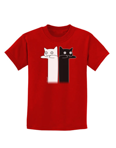 Longcat and Tacgnol - Internet Humor Childrens Dark T-Shirt by TooLoud-Childrens T-Shirt-TooLoud-Red-X-Small-Davson Sales