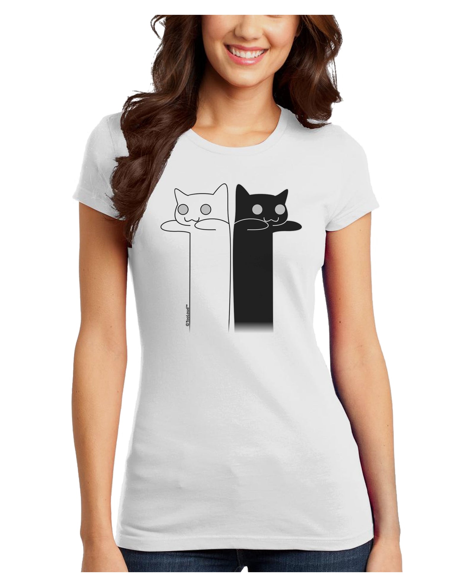 Longcat and Tacgnol - Internet Humor Juniors T-Shirt by TooLoud-Womens Juniors T-Shirt-TooLoud-White-Juniors Fitted X-Small-Davson Sales