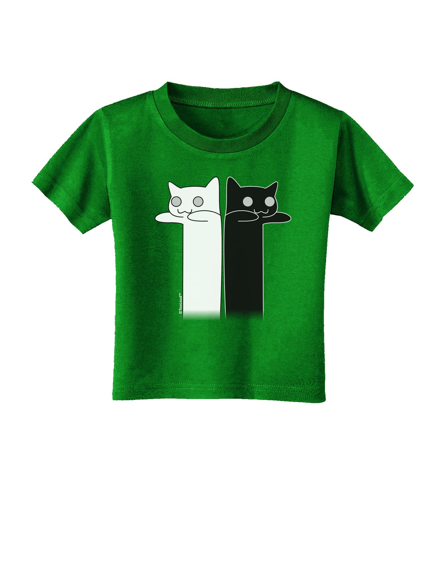 Longcat and Tacgnol - Internet Humor Toddler T-Shirt Dark by TooLoud-Toddler T-Shirt-TooLoud-Clover-Green-2T-Davson Sales