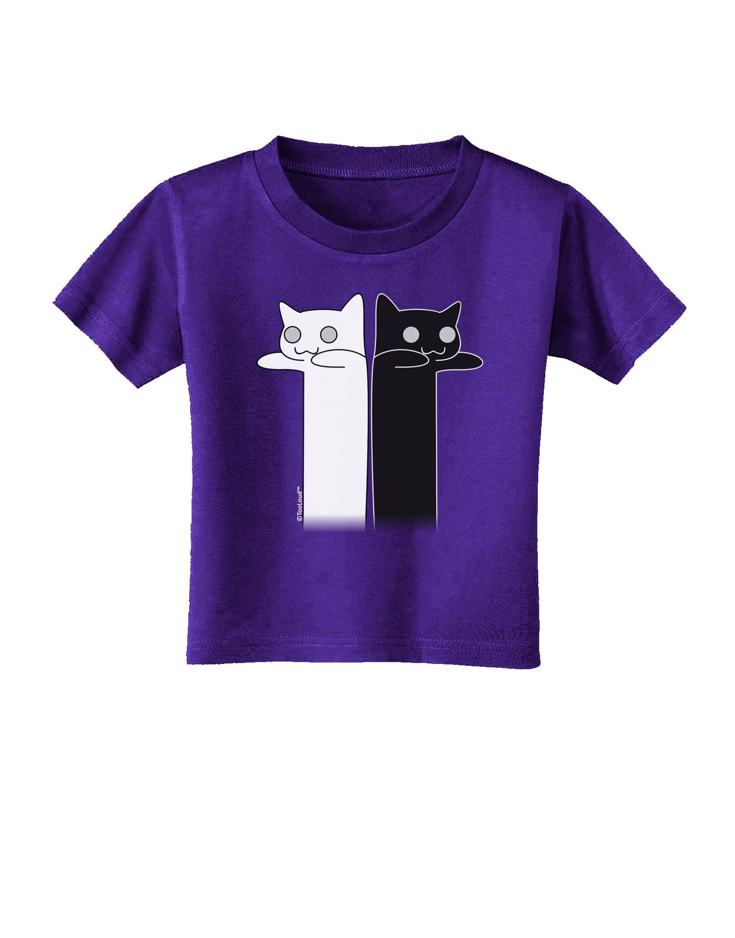 Longcat and Tacgnol - Internet Humor Toddler T-Shirt Dark by TooLoud-Toddler T-Shirt-TooLoud-Purple-2T-Davson Sales