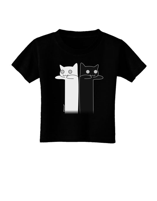 Longcat and Tacgnol - Internet Humor Toddler T-Shirt Dark by TooLoud-Toddler T-Shirt-TooLoud-Black-2T-Davson Sales