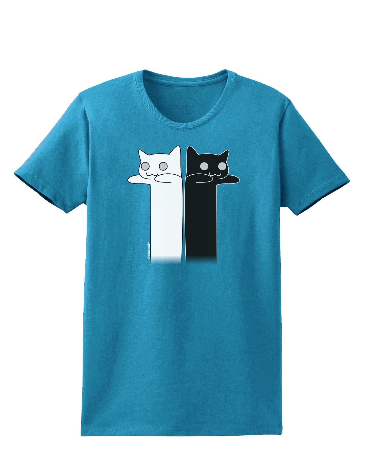Longcat and Tacgnol - Internet Humor Womens Dark T-Shirt by TooLoud-Womens T-Shirt-TooLoud-Turquoise-X-Small-Davson Sales