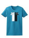 Longcat and Tacgnol - Internet Humor Womens Dark T-Shirt by TooLoud-Womens T-Shirt-TooLoud-Turquoise-X-Small-Davson Sales