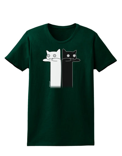 Longcat and Tacgnol - Internet Humor Womens Dark T-Shirt by TooLoud-Womens T-Shirt-TooLoud-Forest-Green-Small-Davson Sales