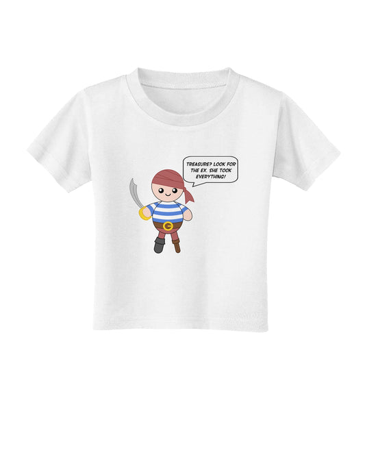 Look for the Ex - Petey the Pirate Toddler T-Shirt-Toddler T-Shirt-TooLoud-White-2T-Davson Sales
