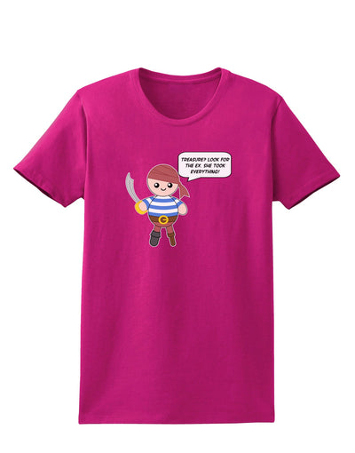 Look for the Ex - Petey the Pirate Womens Dark T-Shirt-Womens T-Shirt-TooLoud-Hot-Pink-Small-Davson Sales