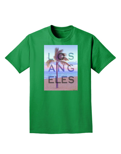 Los Angeles Beach Filter Adult Dark T-Shirt-Mens T-Shirt-TooLoud-Kelly-Green-Small-Davson Sales