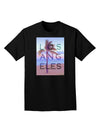 Los Angeles Beach Filter Adult Dark T-Shirt-Mens T-Shirt-TooLoud-Black-Small-Davson Sales