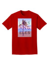 Los Angeles Beach Filter Adult Dark T-Shirt-Mens T-Shirt-TooLoud-Red-Small-Davson Sales