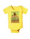 Los Angeles Beach Filter Baby Romper Bodysuit-Baby Romper-TooLoud-Yellow-06-Months-Davson Sales