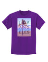 Los Angeles Beach Filter Childrens Dark T-Shirt-Childrens T-Shirt-TooLoud-Purple-X-Small-Davson Sales