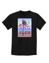 Los Angeles Beach Filter Childrens Dark T-Shirt-Childrens T-Shirt-TooLoud-Black-X-Small-Davson Sales