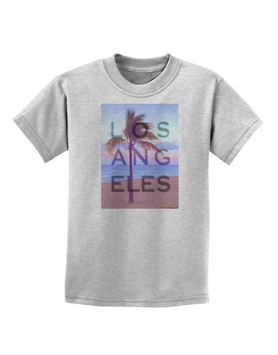 Los Angeles Beach Filter Childrens T-Shirt-Childrens T-Shirt-TooLoud-AshGray-X-Small-Davson Sales