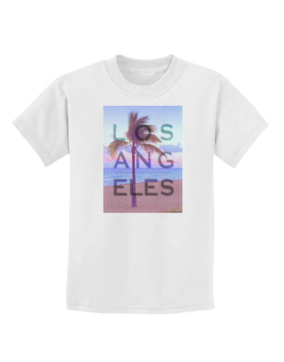 Los Angeles Beach Filter Childrens T-Shirt-Childrens T-Shirt-TooLoud-White-X-Small-Davson Sales