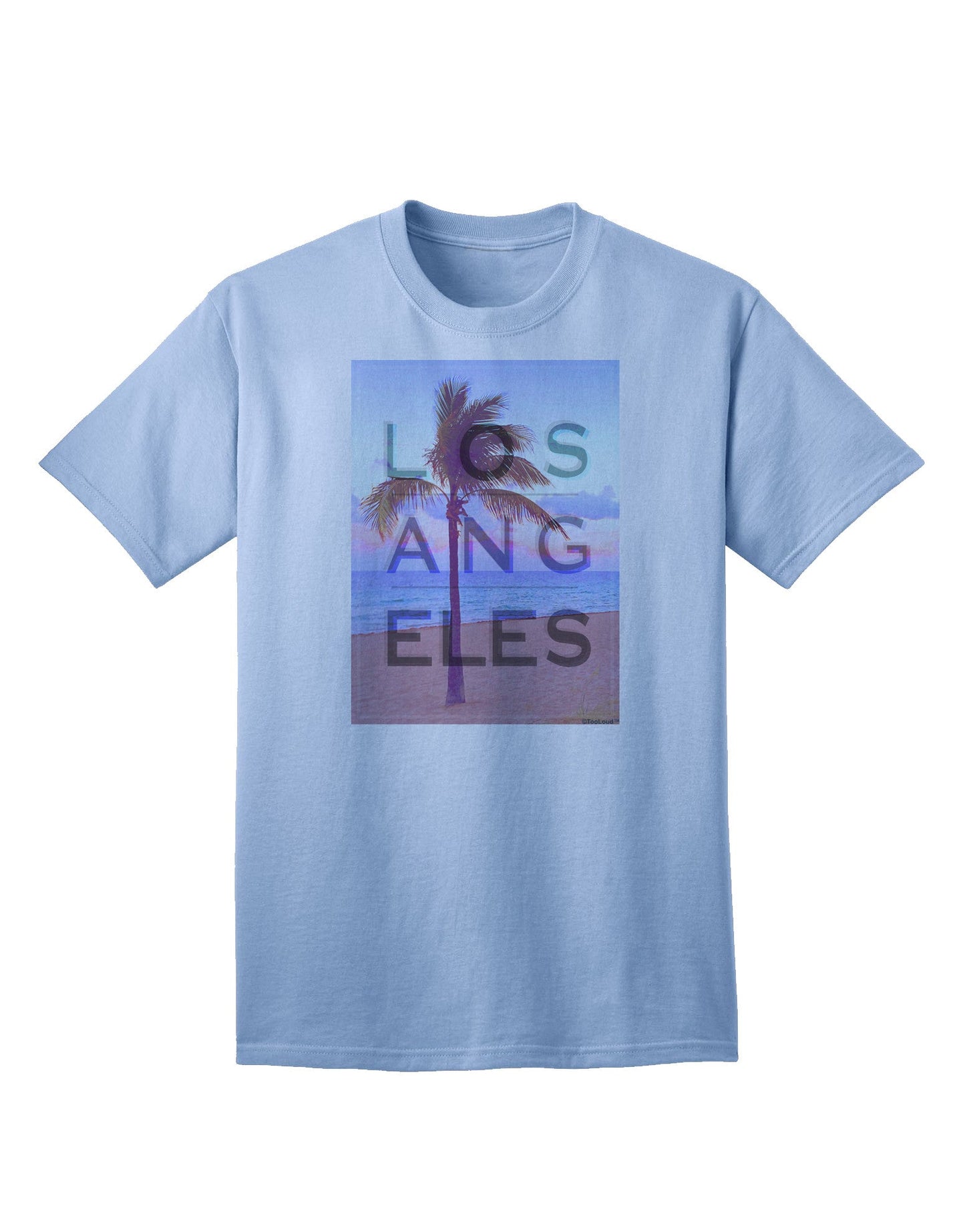 Los Angeles Beach Filter: Premium Adult T-Shirt Collection-Mens T-shirts-TooLoud-Light-Blue-Small-Davson Sales