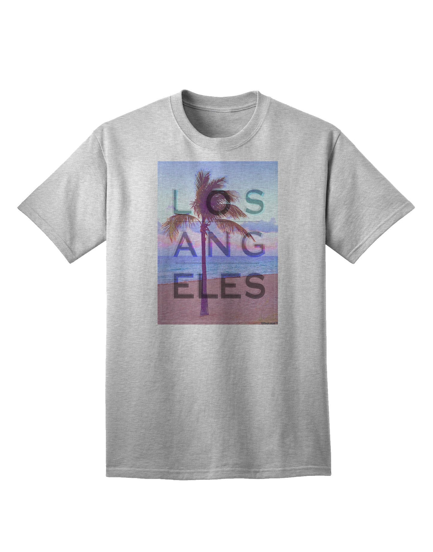 Los Angeles Beach Filter: Premium Adult T-Shirt Collection-Mens T-shirts-TooLoud-AshGray-Small-Davson Sales