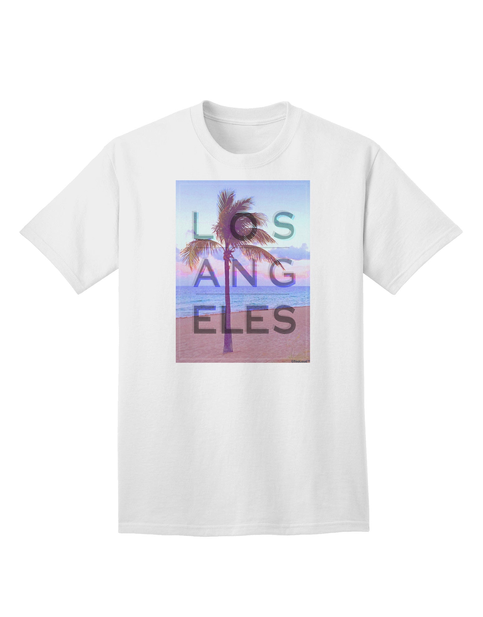 Los Angeles Beach Filter: Premium Adult T-Shirt Collection-Mens T-shirts-TooLoud-White-Small-Davson Sales