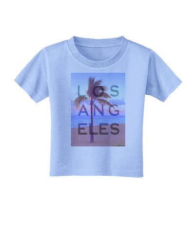 Los Angeles Beach Filter Toddler T-Shirt-Toddler T-Shirt-TooLoud-Aquatic-Blue-2T-Davson Sales