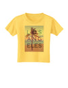 Los Angeles Beach Filter Toddler T-Shirt-Toddler T-Shirt-TooLoud-Yellow-2T-Davson Sales