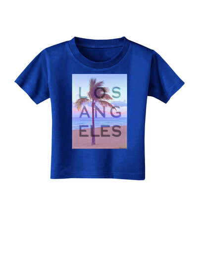 Los Angeles Beach Filter Toddler T-Shirt Dark-Toddler T-Shirt-TooLoud-Royal-Blue-2T-Davson Sales