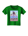 Los Angeles Beach Filter Toddler T-Shirt Dark-Toddler T-Shirt-TooLoud-Clover-Green-2T-Davson Sales