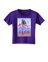 Los Angeles Beach Filter Toddler T-Shirt Dark-Toddler T-Shirt-TooLoud-Purple-2T-Davson Sales