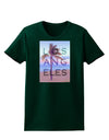 Los Angeles Beach Filter Womens Dark T-Shirt-TooLoud-Forest-Green-Small-Davson Sales