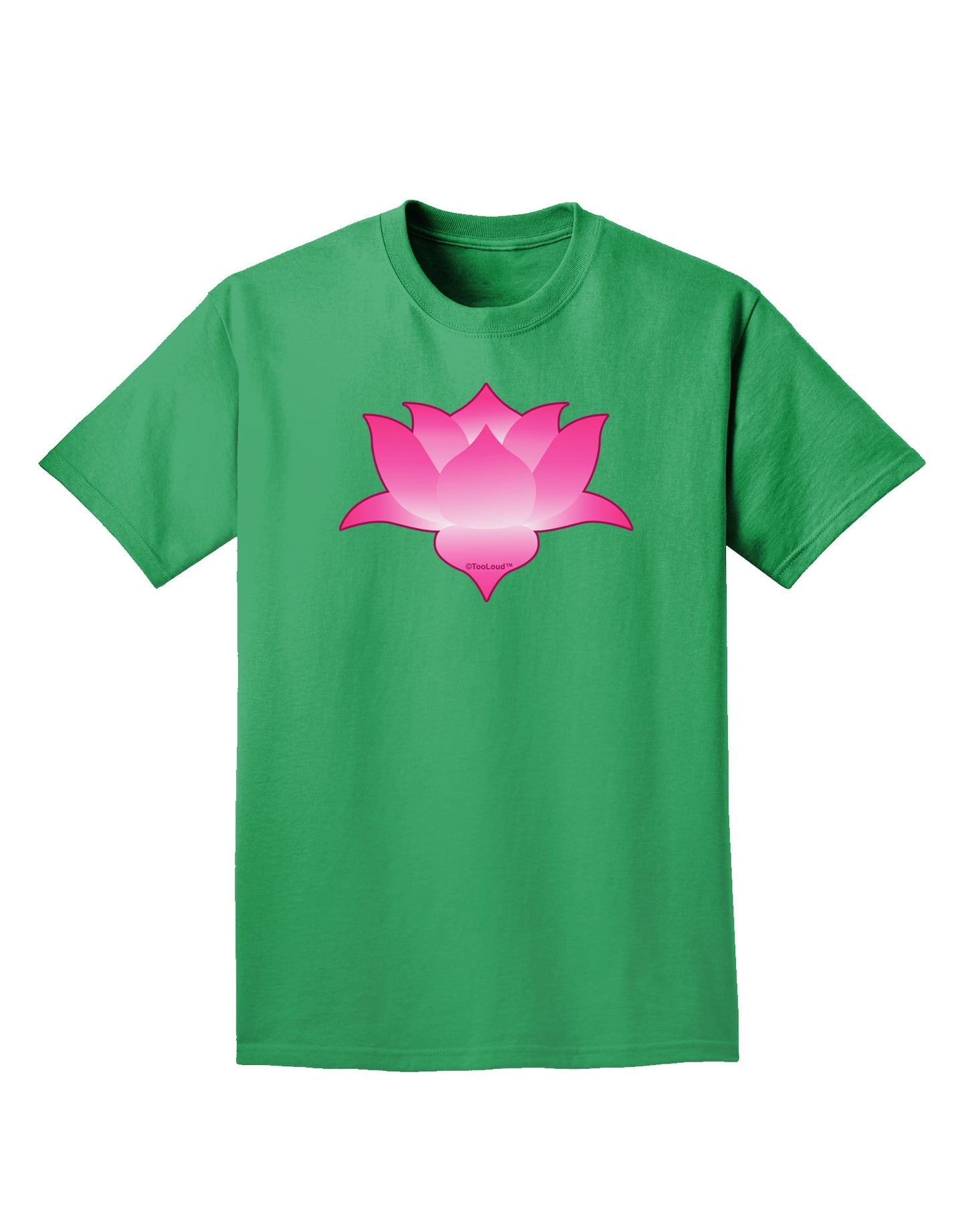 Lotus Flower Design Gradient Adult Dark T-Shirt by TooLoud-Mens T-Shirt-TooLoud-Kelly-Green-Small-Davson Sales