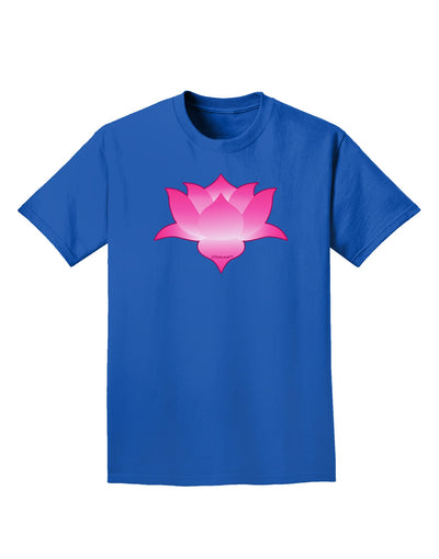 Lotus Flower Design Gradient Adult Dark T-Shirt by TooLoud-Mens T-Shirt-TooLoud-Royal-Blue-Small-Davson Sales