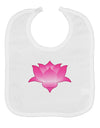 Lotus Flower Design Gradient Baby Bib by TooLoud