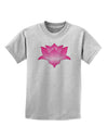 Lotus Flower Design Gradient Childrens T-Shirt by TooLoud-Childrens T-Shirt-TooLoud-AshGray-X-Small-Davson Sales