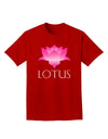 Lotus Flower Design Gradient - Text Adult Dark T-Shirt by TooLoud-Mens T-Shirt-TooLoud-Red-Small-Davson Sales