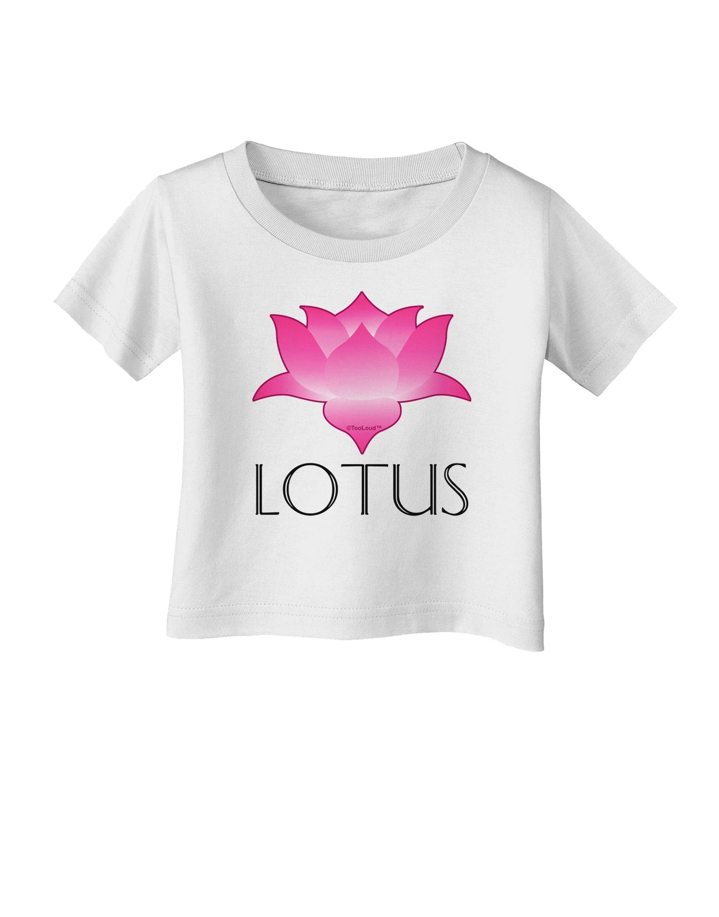 Lotus Flower Design Gradient - Text Infant T-Shirt by TooLoud-Infant T-Shirt-TooLoud-White-06-Months-Davson Sales