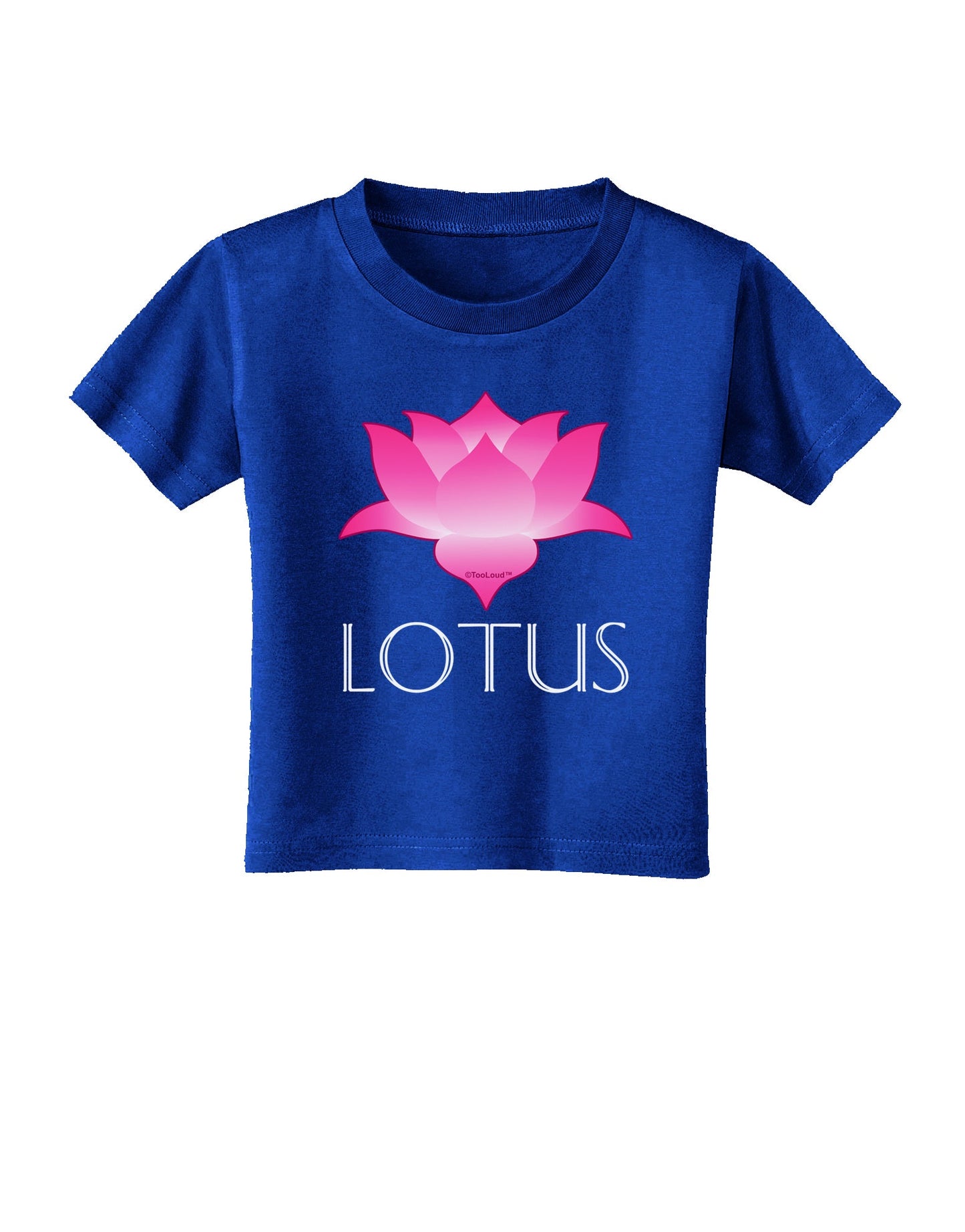 Lotus Flower Design Gradient - Text Toddler T-Shirt Dark by TooLoud-Toddler T-Shirt-TooLoud-Red-2T-Davson Sales