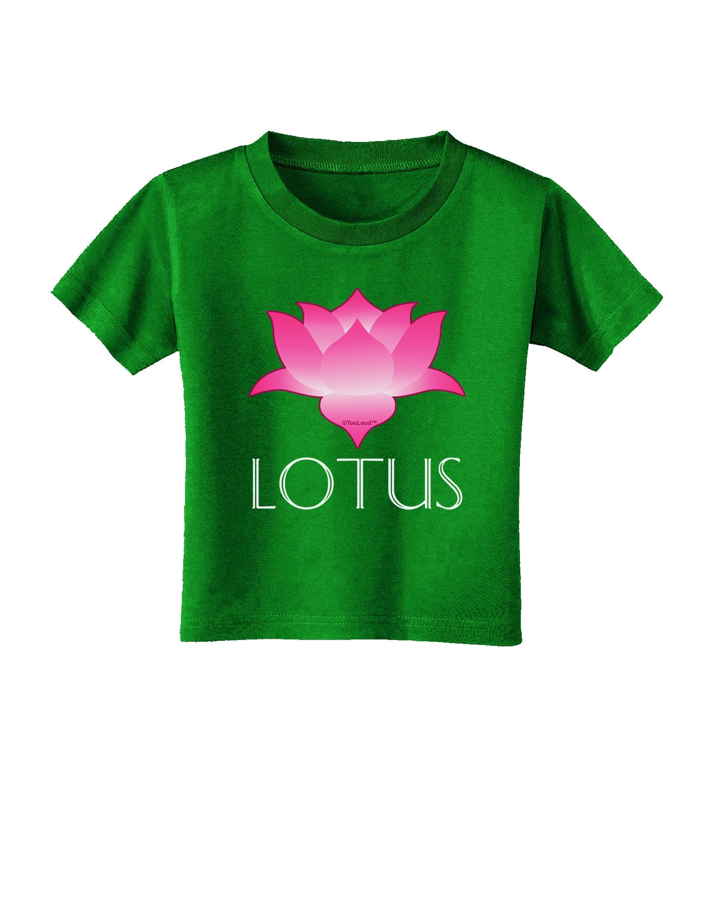 Lotus Flower Design Gradient - Text Toddler T-Shirt Dark by TooLoud-Toddler T-Shirt-TooLoud-Royal-Blue-2T-Davson Sales