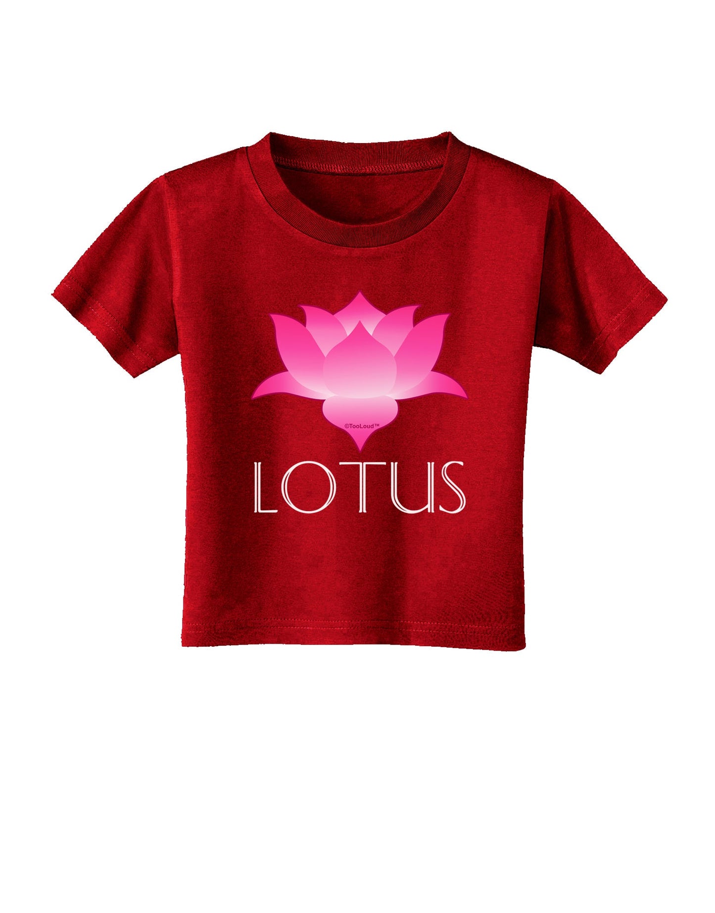 Lotus Flower Design Gradient - Text Toddler T-Shirt Dark by TooLoud-Toddler T-Shirt-TooLoud-Clover-Green-2T-Davson Sales