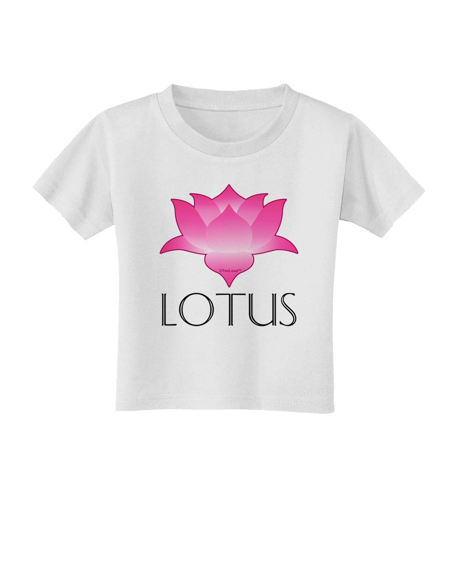 Lotus Flower Design Gradient - Text Toddler T-Shirt by TooLoud-Toddler T-Shirt-TooLoud-White-2T-Davson Sales