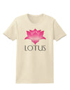 Lotus Flower Design Gradient - Text Womens T-Shirt by TooLoud-Womens T-Shirt-TooLoud-Natural-X-Small-Davson Sales