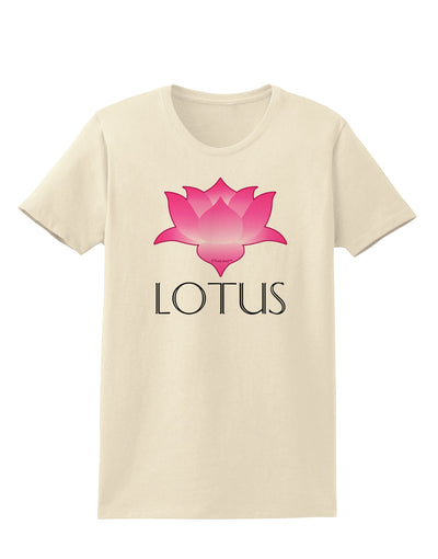 Lotus Flower Design Gradient - Text Womens T-Shirt by TooLoud-Womens T-Shirt-TooLoud-Natural-X-Small-Davson Sales