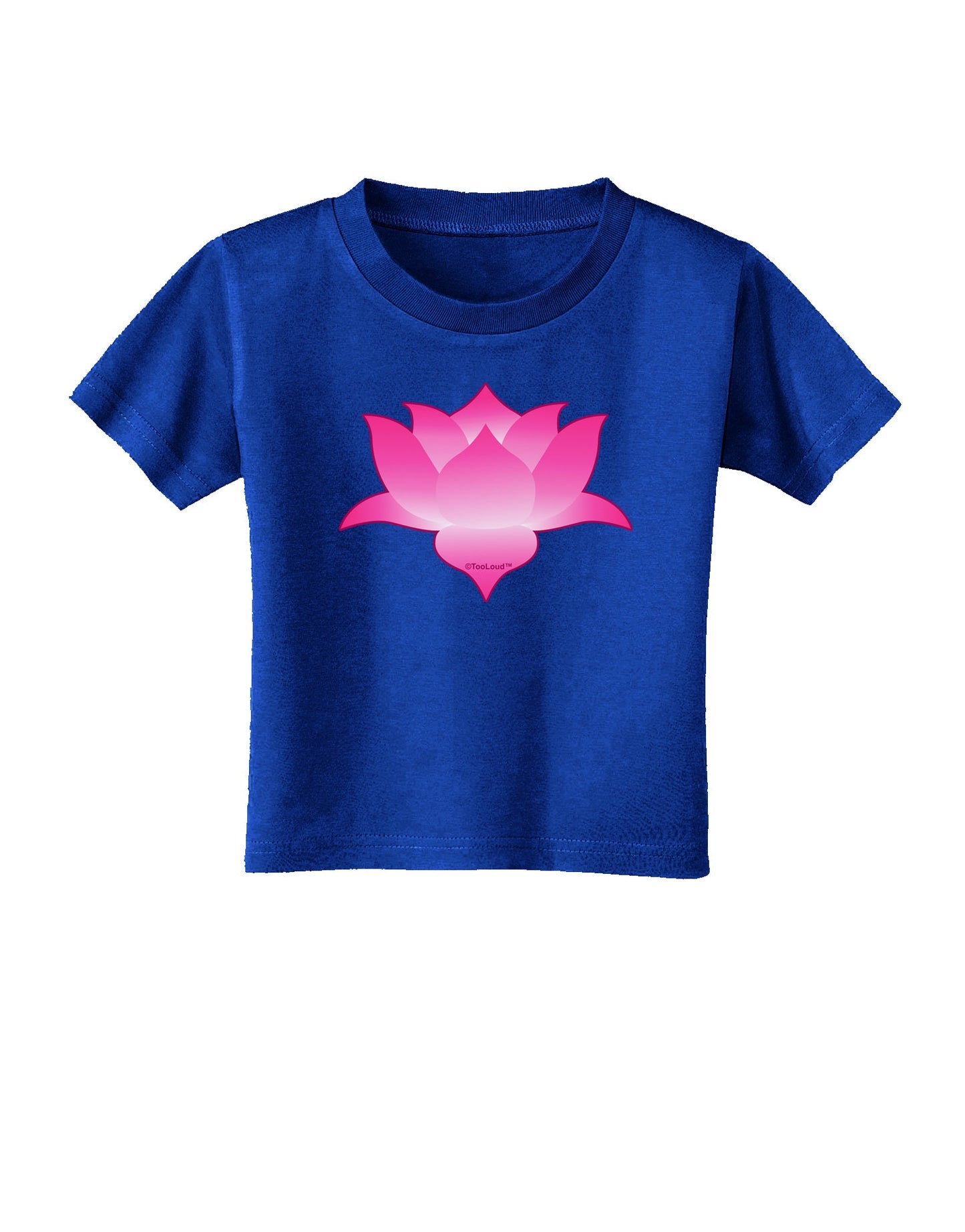 Lotus Flower Design Gradient Toddler T-Shirt Dark by TooLoud-Toddler T-Shirt-TooLoud-Red-2T-Davson Sales