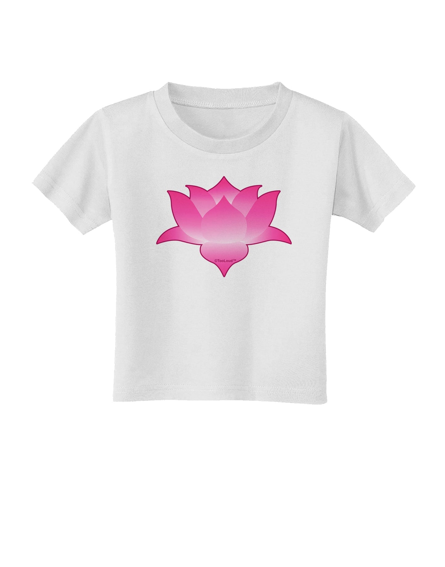 Lotus Flower Design Gradient Toddler T-Shirt by TooLoud-Toddler T-Shirt-TooLoud-White-2T-Davson Sales