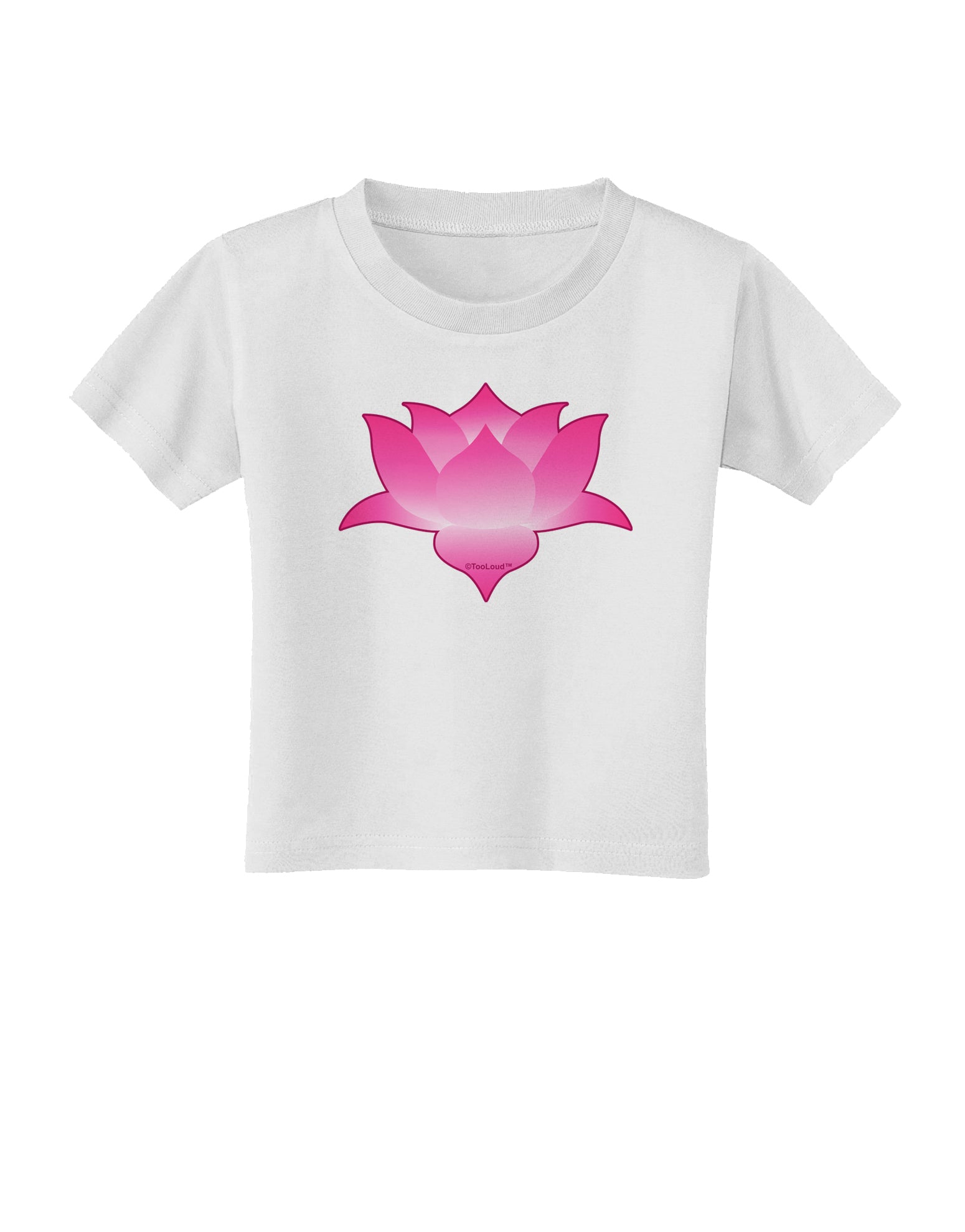 Lotus Flower Design Gradient Toddler T-Shirt by TooLoud-Toddler T-Shirt-TooLoud-White-2T-Davson Sales