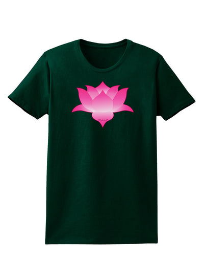 Lotus Flower Design Gradient Womens Dark T-Shirt by TooLoud-Womens T-Shirt-TooLoud-Forest-Green-Small-Davson Sales