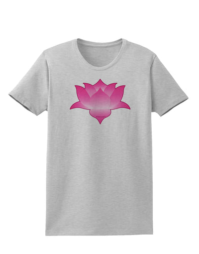 Lotus Flower Design Gradient Womens T-Shirt by TooLoud-Womens T-Shirt-TooLoud-AshGray-X-Small-Davson Sales