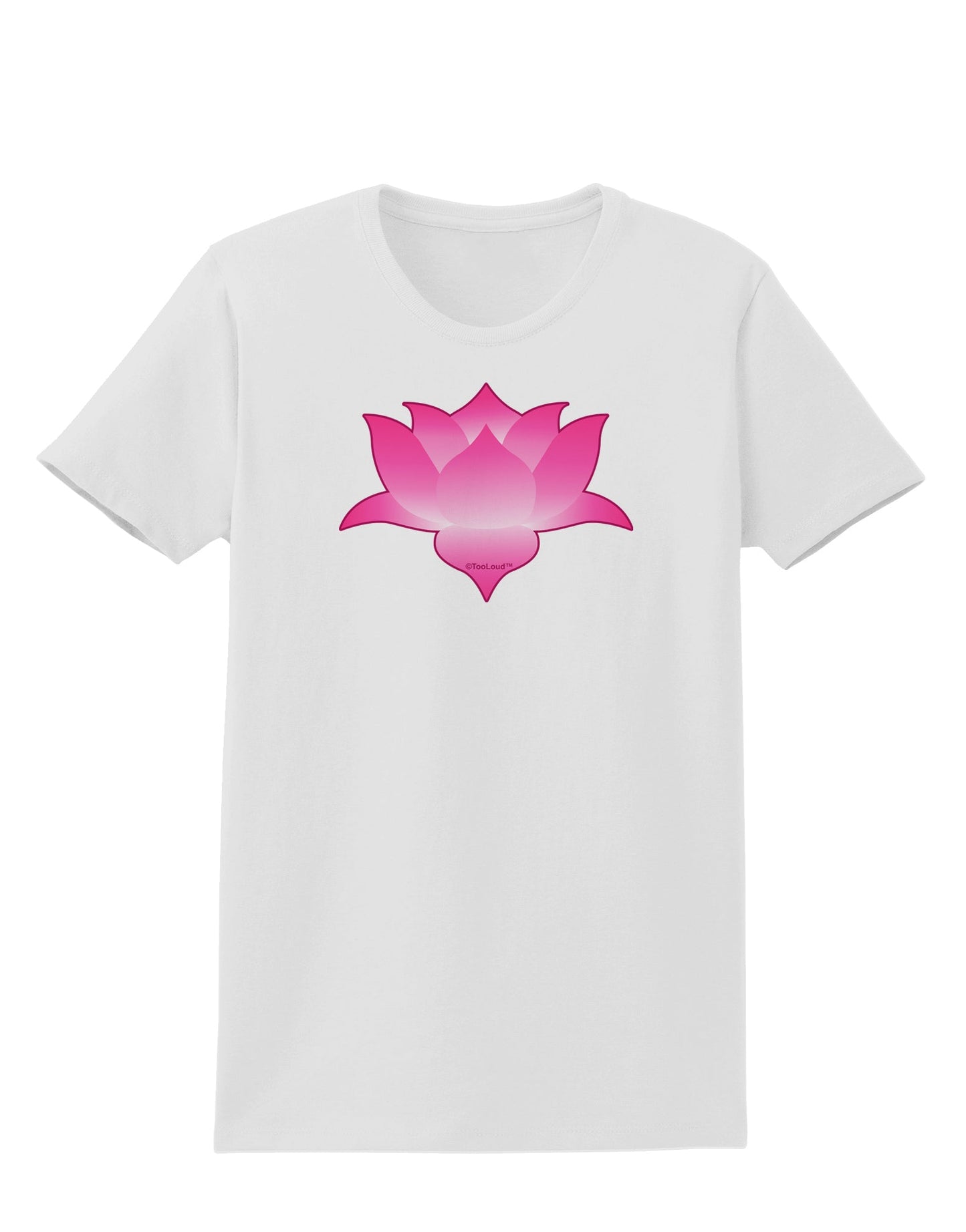 Lotus Flower Design Gradient Womens T-Shirt by TooLoud-Womens T-Shirt-TooLoud-White-X-Small-Davson Sales