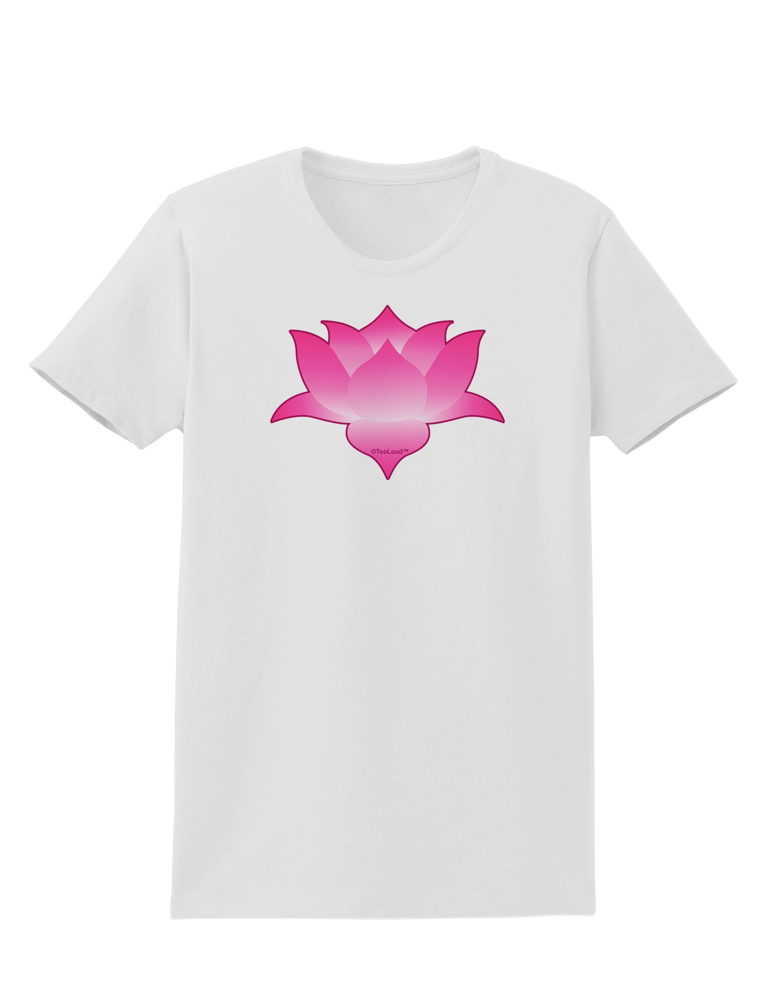 Lotus Flower Design Gradient Womens T-Shirt by TooLoud-Womens T-Shirt-TooLoud-White-X-Small-Davson Sales